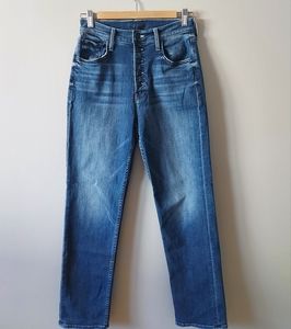 Mother Pixie Tomcat Ankle Jeans Highrise Straight Leg